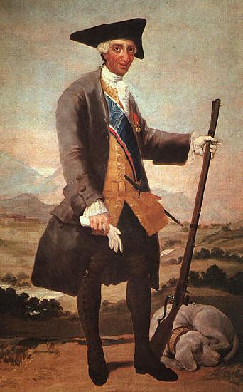 Francisco de Goya King Charles III as a hunter oil painting picture